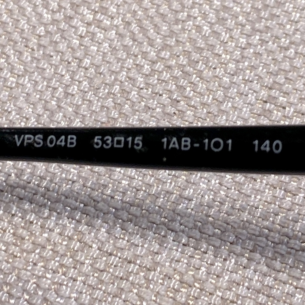 PRADA EYE GLASSES 🤓 VPS 04B 53 15 1AB 101 140 black frame side logo & flap case - Picture 7 of 16